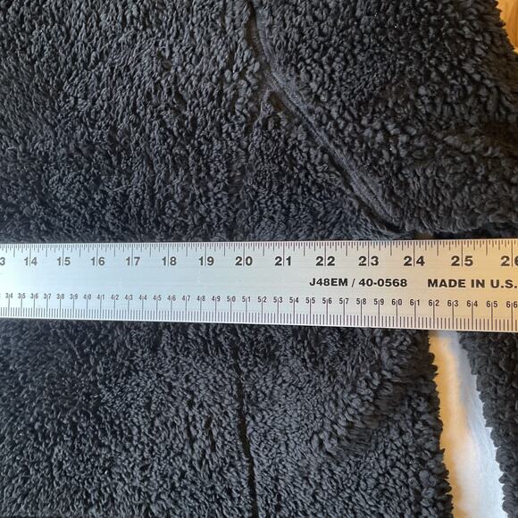 St. John's Bay Men Sweatshirt XXL Black Fleece Active Activewear Long Sleeve - Picture 4 of 9